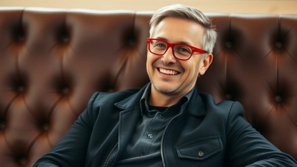 New Jersey musician Brian Erickson smiling casually in a relaxed setting.