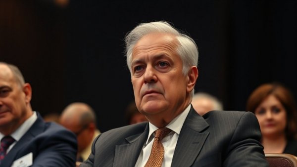 Bill Clinton deposition, distinguished man speaking at conference.