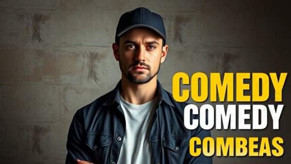 NJ comedy events 2026 poster featuring a man for Stress Factory.