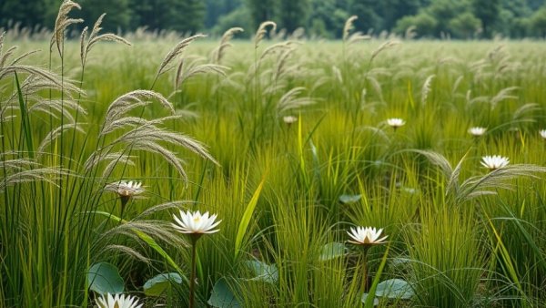 Gigantic City New Jersey history landscape with calm marshland scene.