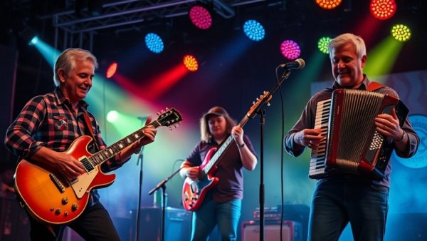 BoDeans 40th Anniversary Tour lively band performance on stage.