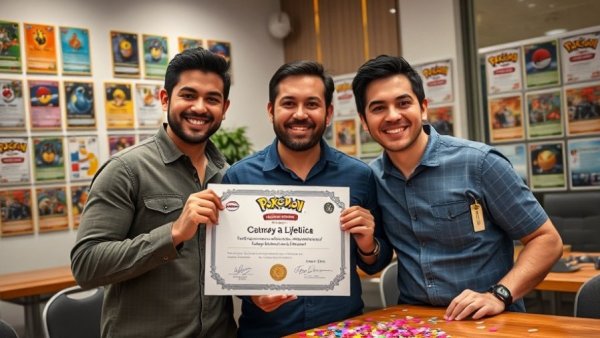 Logan Paul Pokémon card auction celebration with certificate.