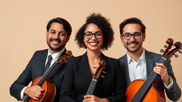 NJ Symphony 2026-27 season musicians posing with smiles