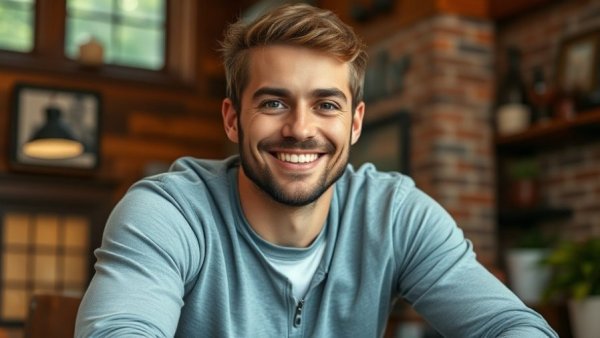 Young man enjoying New Jersey arts reviews in a rustic setting.