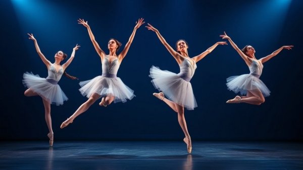 New Jersey arts news: Elegant ballet dancers performing on stage.