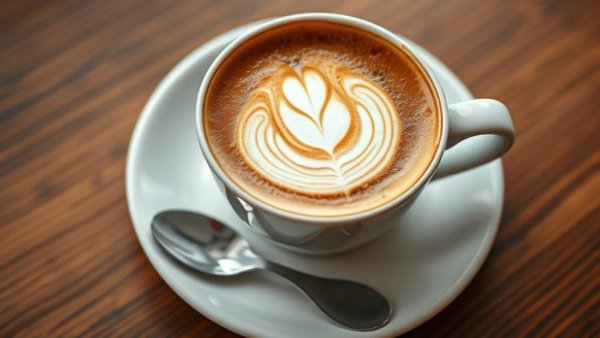 Cappuccino with latte art at Monaco's Cafe in Mahwah.