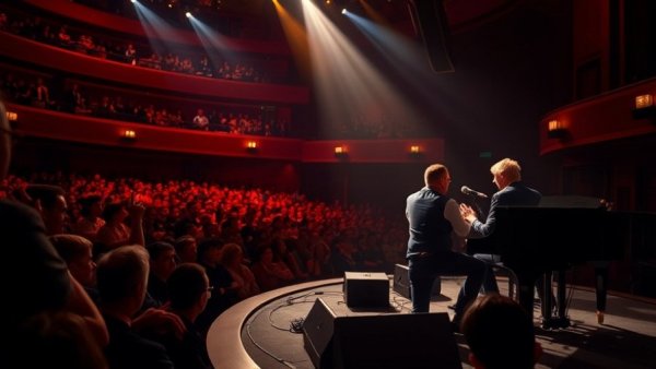 Colorful Bettye LaVette concert performance on stage.