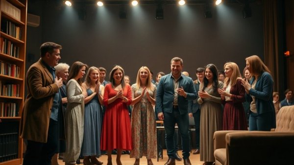 New Jersey arts news theater group post-performance bow.