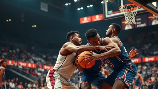 Michigan State vs UConn basketball action scene.
