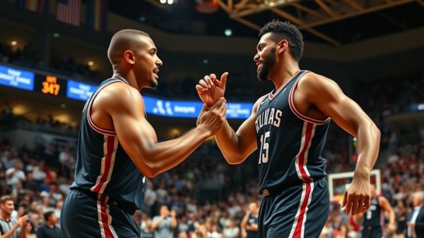 Arizona players celebrate advancing to Final Four.