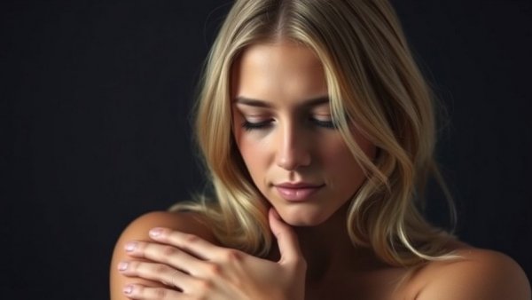 Blonde woman with serene expression at 2026 Woodbridge concert series.