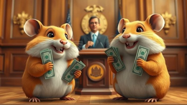 New Jersey budget cuts illustrated with cartoon hamsters during a speech.