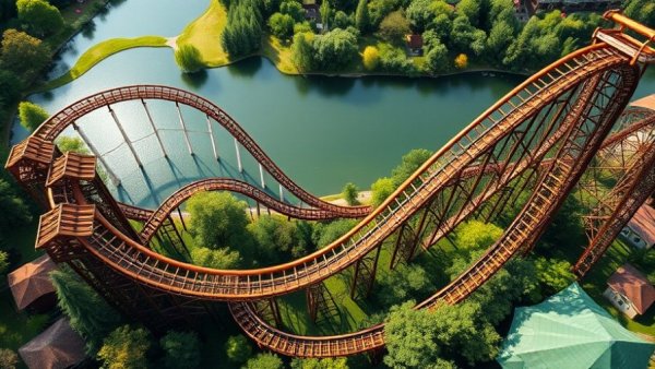 Exciting things to do in NJ with kids, amusement park roller coaster.