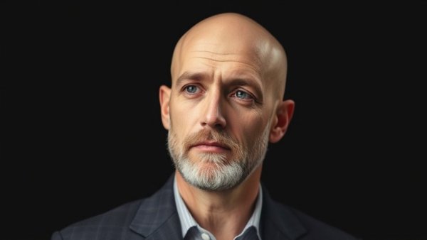 Distinguished man looking thoughtful in classic portrait