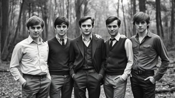 American Music Honors The Band Tribute vintage black and white photo.