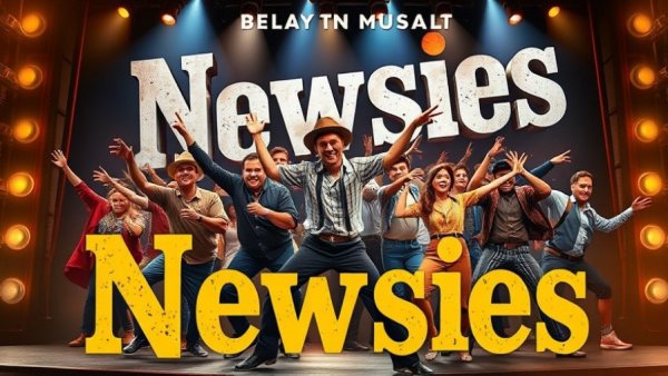 Hands Up Silent Theatre Newsies tickets announcement with show dates and venue details.