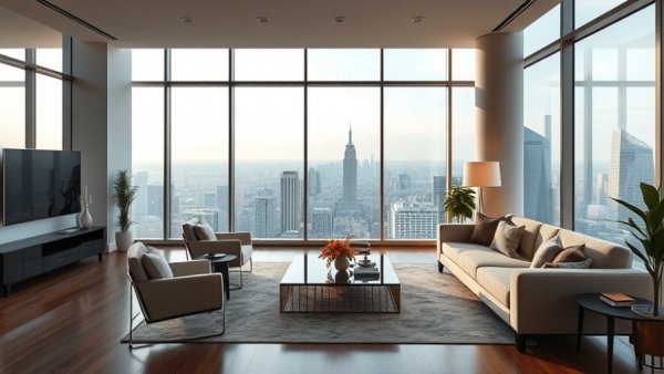Luxury Condo Living in Hoboken with elegant decor and city views