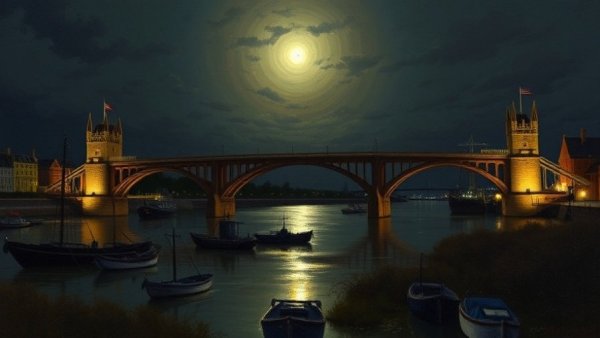 Under the Shad Moon at Historic New Bridge Landing