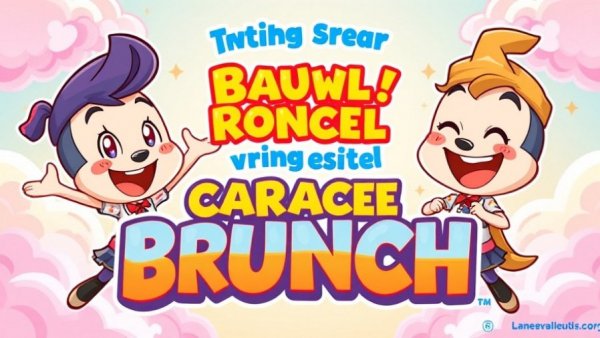 Promotional poster for New Jersey family events featuring colorful cartoon mascots at a character brunch.