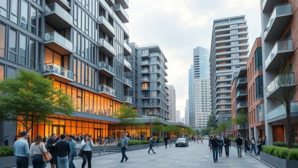 Asbury Park mixed-use development delays depicted in urban scene.