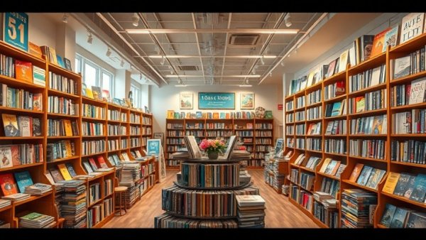 New Jersey Independent Bookstore showcasing a vibrant book display.