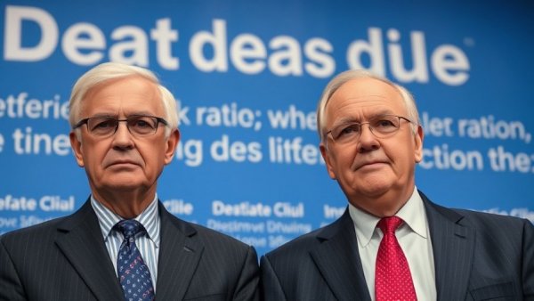 New Jersey gas prices Trump Biden debate image with serious expressions.