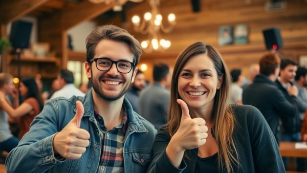 Smiling participants at New Jersey event enjoying a fun gathering.