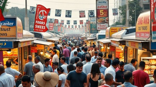 Vibrant Bayonne Food Truck Fest 2026 crowd and stalls.