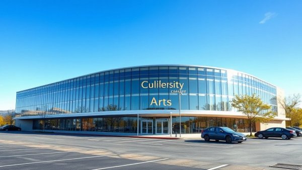 Mayo Performing Arts Center expansion, modern building facade.