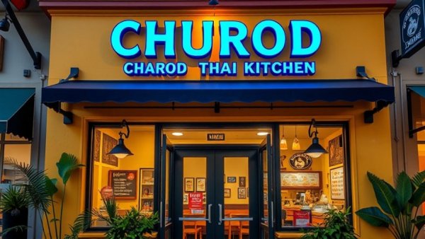 Churod Thai Kitchen entrance in Bergen County.