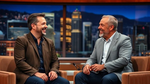 Bruce Springsteen news talk show interview scene.
