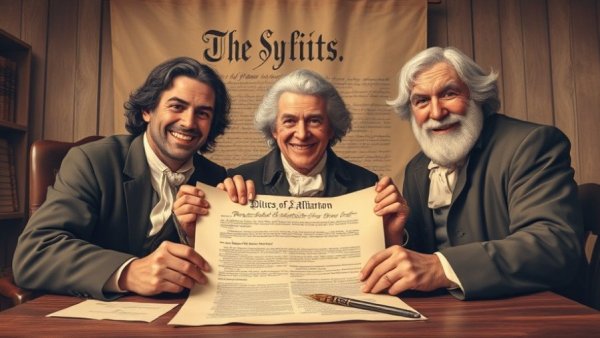 Reintroduction of Declaration in NJ schools, historical figures signing.