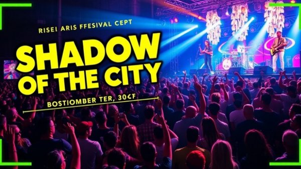 Shadow of the City festival poster announces August event.