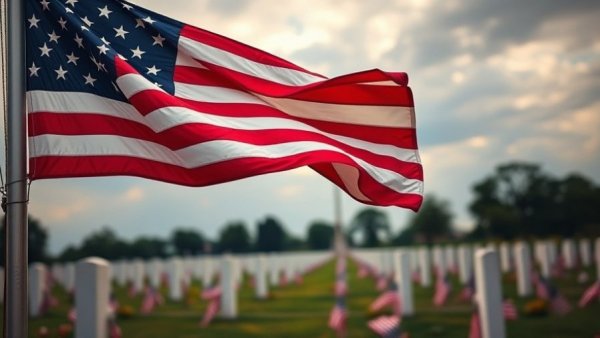 New Jersey sacrifice this Memorial Day symbolized by solemn flag.