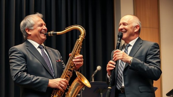 New Jersey jazz events featuring two musicians in lively performance.