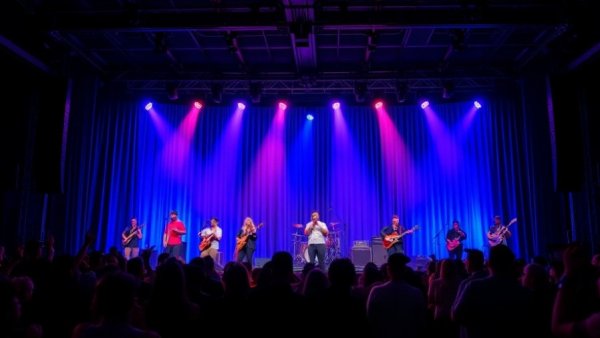 Bruce Springsteen Center for American Music concert scene, musicians performing.