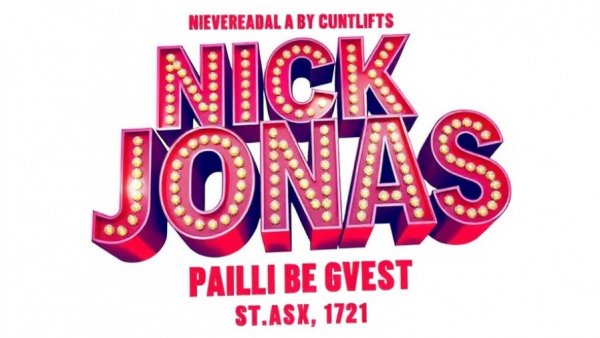 New Jersey concert listings poster featuring Nick Jonas and others.