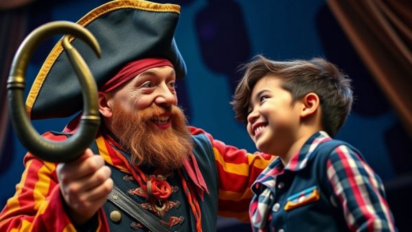 Theatrical scene from Yates Musical Theatre's Peter Pan.