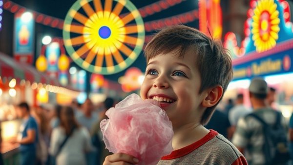 Child enjoying cotton candy at New Jersey summer festival 2026