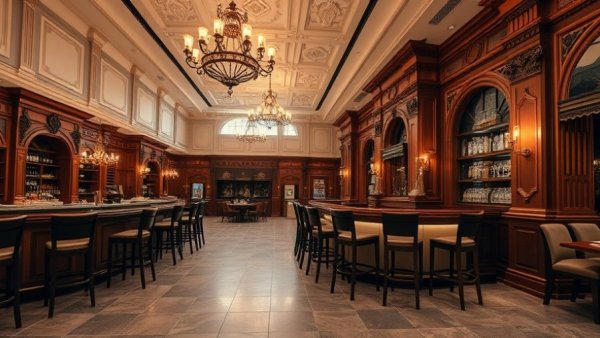 Chic Jersey City dining experience with elegant bar setting.