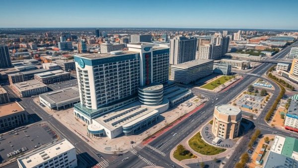 Aerial view of hotel redevelopment in Atlantic City with tax break impact