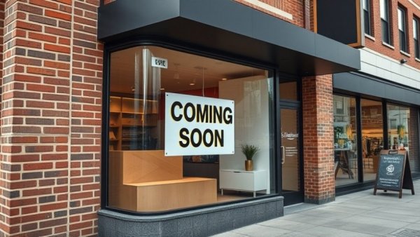 Storefront with 'Coming Soon' sign, New Jersey restaurant openings