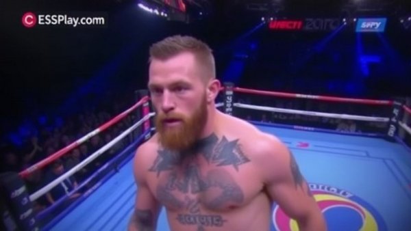 [espn.com] McGregor injures leg on opening kick; fight called...
