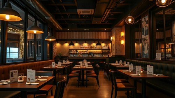 Cozy modern restaurant setting in Bergen County