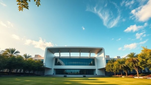 New Jersey concert series poster showcasing a modern amphitheater under a clear sky.