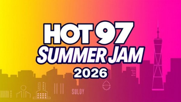 2026 Hot 97 Summer Jam logo over New Jersey cityscape.