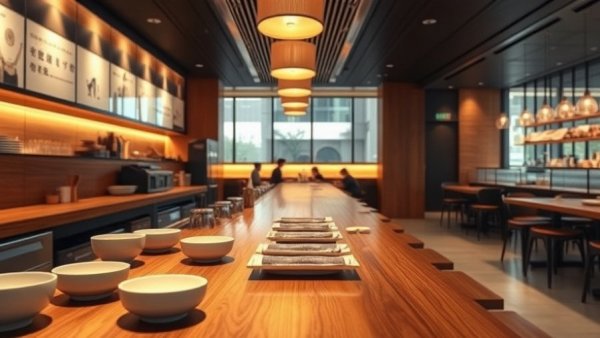 Oda Omakase Jersey City sushi counter setup in modern restaurant