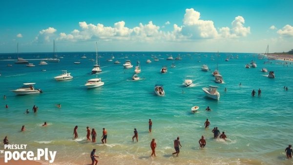 Jersey Shore Report July 24 scene with boats and beachgoers.