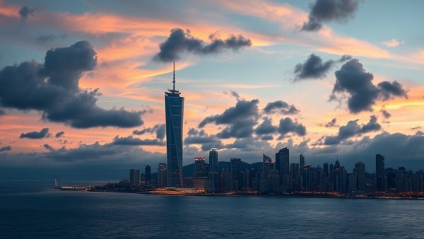 New Jersey job opportunities in city skyline at twilight