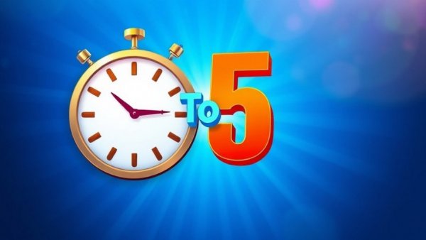 New Jersey theater auditions 9 to 5 logo with clock background